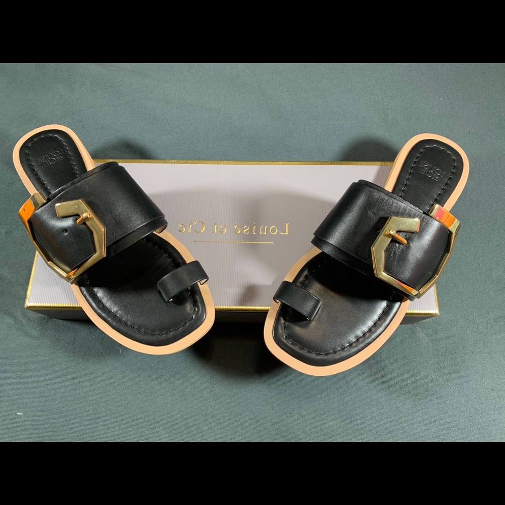 Louise Et Cie Altan Leather Toe Loop Sandals